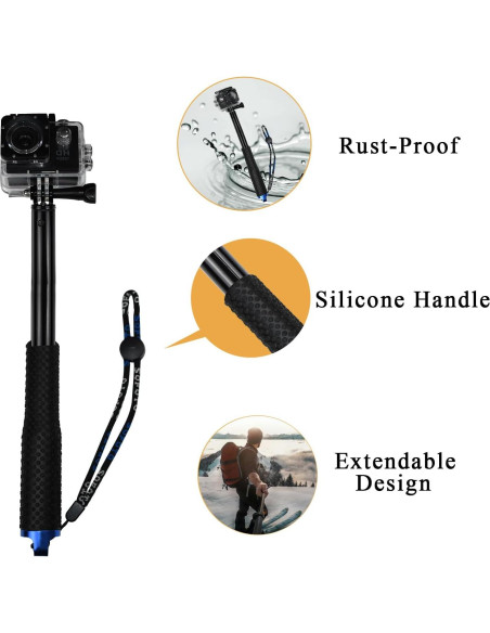 Palo Selfie Extensible VVHOOY 28-94cm Aluminio Compatible Cámaras