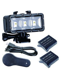 Luz Submarina Dimmable Suptig para GoPro Hero 13-4, 166g