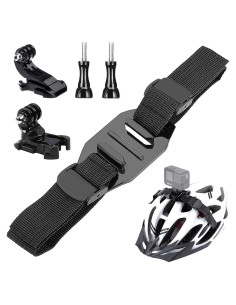 Soporte de Correa para Casco Ventilado Liveda Ajustable Compatible con GoPro e Insta360