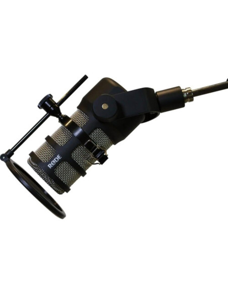 Micrófono Dinámico Rode PodMic para Podcasting + Soporte + Filtro Pop + Cable XLR 6.1m + Paño