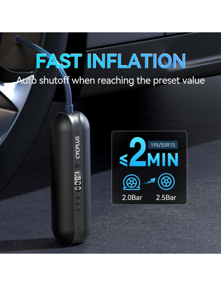 Compresor de Aire Eléctrico CYCPLUS A2 150 PSI Portátil