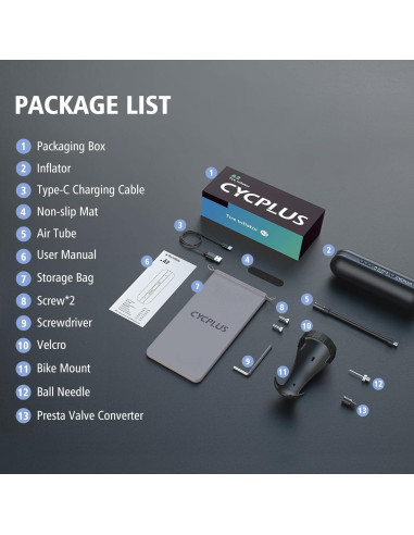 Compresor de Aire Eléctrico CYCPLUS A2 150 PSI Portátil