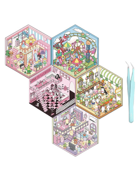 5 Conjuntos de Pegatinas 3D DIY WUUPCKY para Manualidades