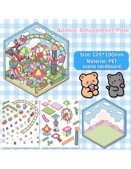 5 Conjuntos de Pegatinas 3D DIY WUUPCKY para Manualidades