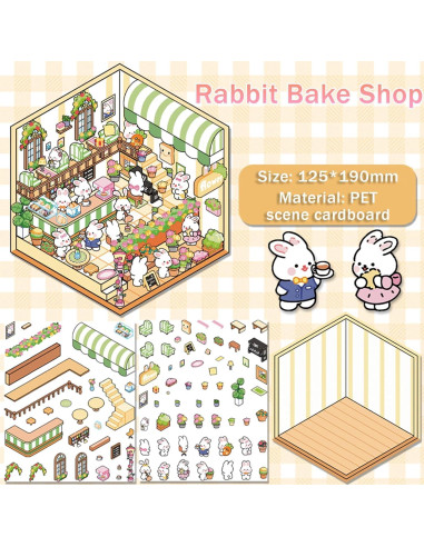 5 Conjuntos de Pegatinas 3D DIY WUUPCKY para Manualidades