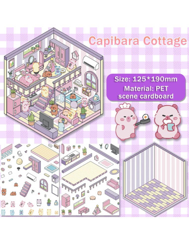 5 Conjuntos de Pegatinas 3D DIY WUUPCKY para Manualidades