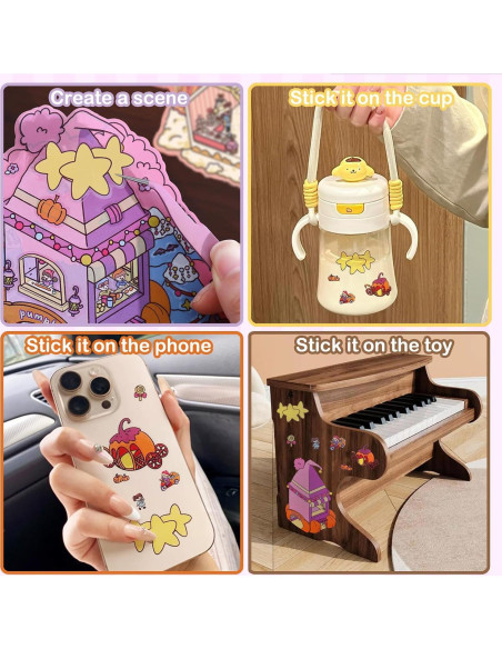 Stickers 3D Inchant 8 Juegos DIY para Decorar Habitaciones