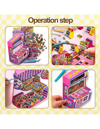 8 Juegos de Pegatinas 3D DIY NatldGs - Reutilizables y Creativas