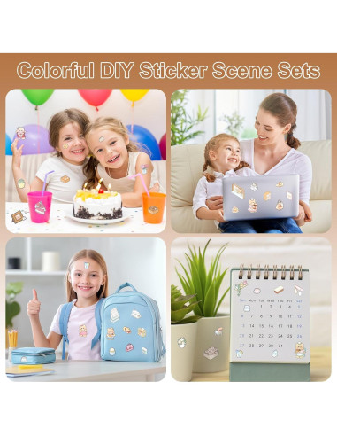 Pegatinas 3D DIY Prosperify - Mini Tiendas de Caricatura