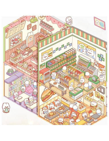 12 Sets de Pegatinas 3D DIY de Casa Affoto - Manualidades Creativas