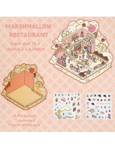 Set de Stickers 3D Casa Genérico - 8 Piezas Creativas 2