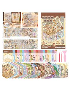 Set de Pegatinas 3D TIYIMIYUXU para Aliviar Estrés - 20 Escenas