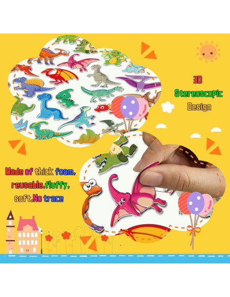 Set de 6 Libros de Stickers 3D Reutilizables Kalysky