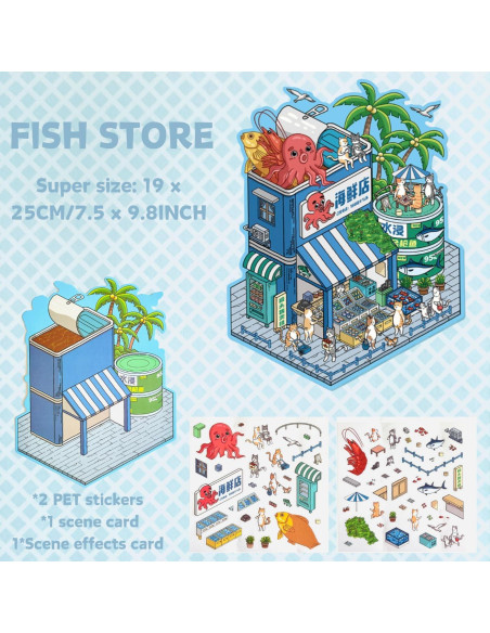 Set de 8 Pegatinas 3D DIY Genérico para Habitaciones 19x22 cm Set de 8 Pegatinas 3D DIY Genérico para Habitaciones 19x22 cm