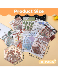 8 Juegos de Calcomanías Isométricas 3D LLOUSSAK - DIY Casa 2