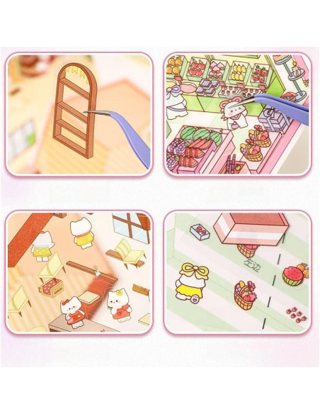 8 Juegos de Pegatinas 3D DIY Affoto para Manualidades