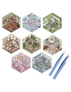 8 Stickers 3D Limvoo para Decorar - Creativos y Reutilizables