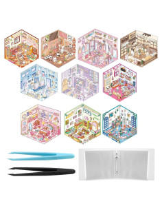 Kit de Stickers 3D DIY RoundFunny - 10 Escenas Creativas