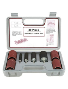 Juego de herramientas de lijado Yosoo 20 piezas con estuche