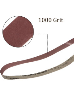 10 Bandas de Lijado Kozelo 25mm x 765mm 1000 Grano 2