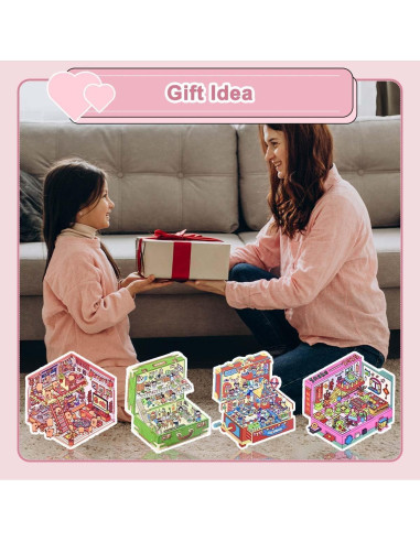 Stickers 3D DIY Maubbor - 8 Piezas Multicolor para Adultos