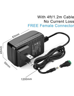 Fuente de Poder 12V 3A GUPUP para Luces LED y Neón 2