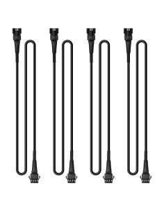 Cable Extensión LED RGB 4 Pines 4 Pcs 119.38 cm LD DARKEAGLE