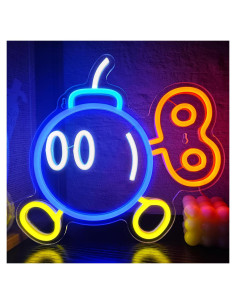 Luz de Neón Gamer VIKLIU Bomba 30x27cm USB Decorativa