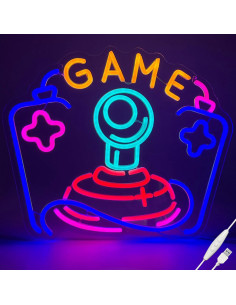 Luz de Neón Joystick Gamer Wootfairy 39x35cm Regulable 2