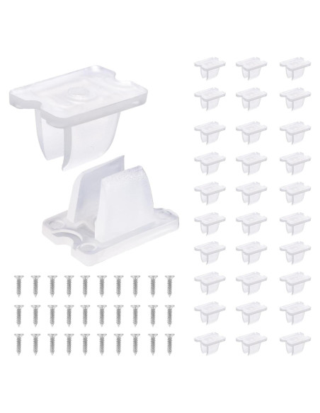 30 Clips de Montaje para Tiras de Luz LED Gosknor 5-6mm