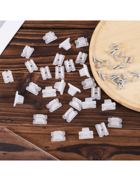 30 Clips de Montaje para Tiras de Luz LED Gosknor 5-6mm
