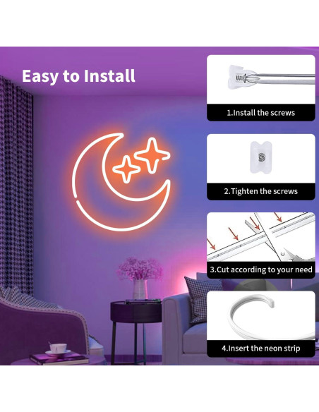 Tira de luces LED RGB iNextStation 5m con control APP y remoto