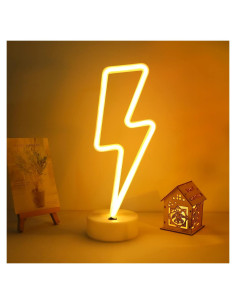Luz de Neón Relámpago ENUOLI LED Decorativa 28cm USB