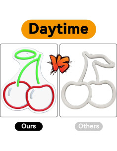 Letrero de Neón Cereza AYwYyjCh 39.9x33 cm Regulable 2