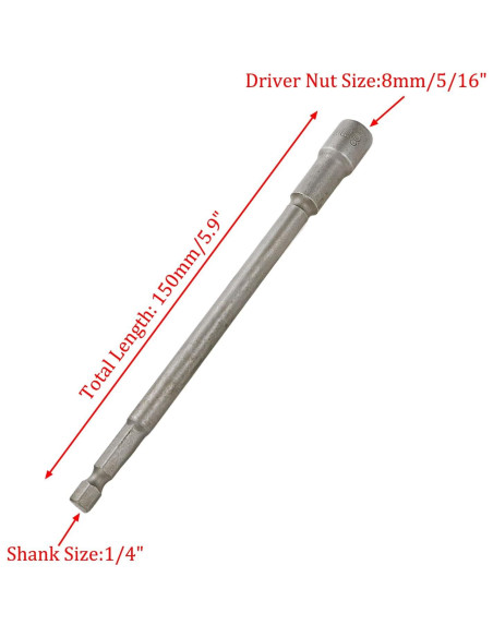 Conjunto de Puntas Magnéticas Hexagonales Rannb 8mm 2 Piezas