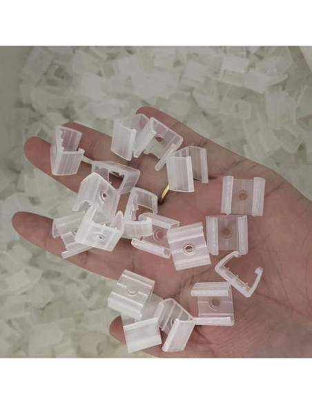 120 Clips de Montaje para Tiras de Luz LED 10mm GHR00101