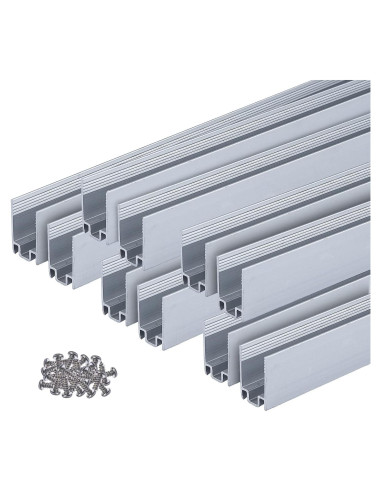 Canales de Aluminio GZBtech para Luz de Neón Única - 10 Piezas