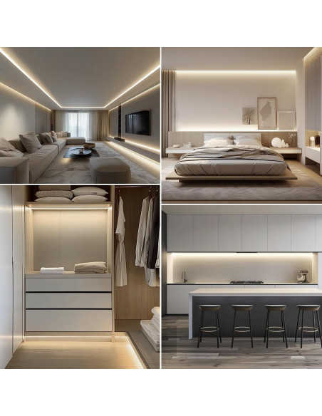 Tira LED exterior AIMENGTE 10m 1200 LEDs 4000K IP65