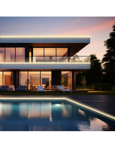 Tira LED exterior AIMENGTE 10m 1200 LEDs 4000K IP65