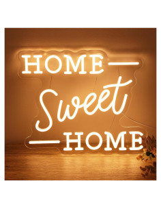 Letrero de Neón ReyeeInc HOGAR Dulce HOGAR 39x31 cm
