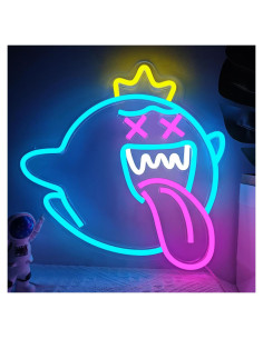 Luz de Neón King Boo LED Regulable para Decoración Gamer
