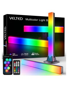 Barra de Luz LED RGB IC Sincronización Musical Control Remoto