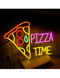 Cartel de Neón Pizza Time LED 42x32 cm para Decoración 2