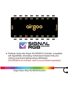 Barra de Luz LED RGB Direccionable Airgoo AG-NEON-DLS30-1 30cm 2