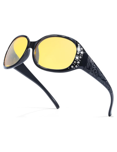 Gafas de Conducción Nocturna SIPHEW Amarillas Polarizadas