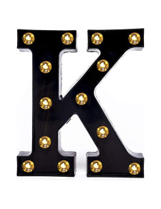 Luz LED Letras Foaky K 22 cm para Decoración de Eventos
