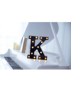 Luz LED Letras Foaky K 22 cm para Decoración de Eventos 2