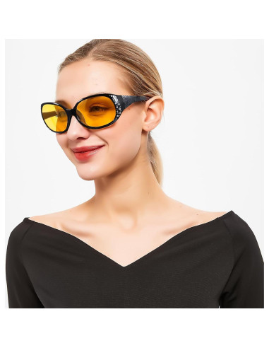 Gafas de Conducción Nocturna SIPHEW Amarillas Polarizadas