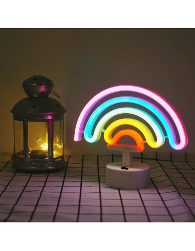 Luz de Neón Arcoíris LoveNite LED para Decoración de Habitaciones