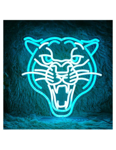 Letrero de Neón Leopardo LED Dimmable 32.5cm USB GNVETZLL